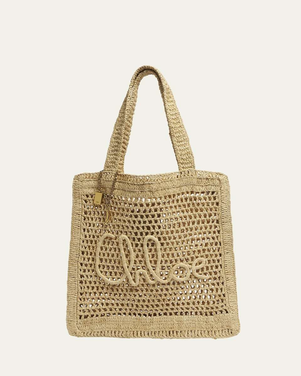 Summer Banana Tote Bag in Crochet Fabric